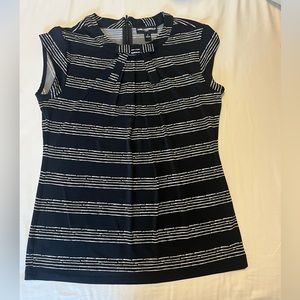 Striped business casual top
